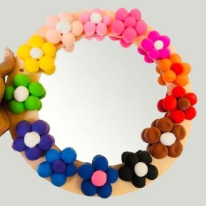 DIY Clay Flower Mirror Kit